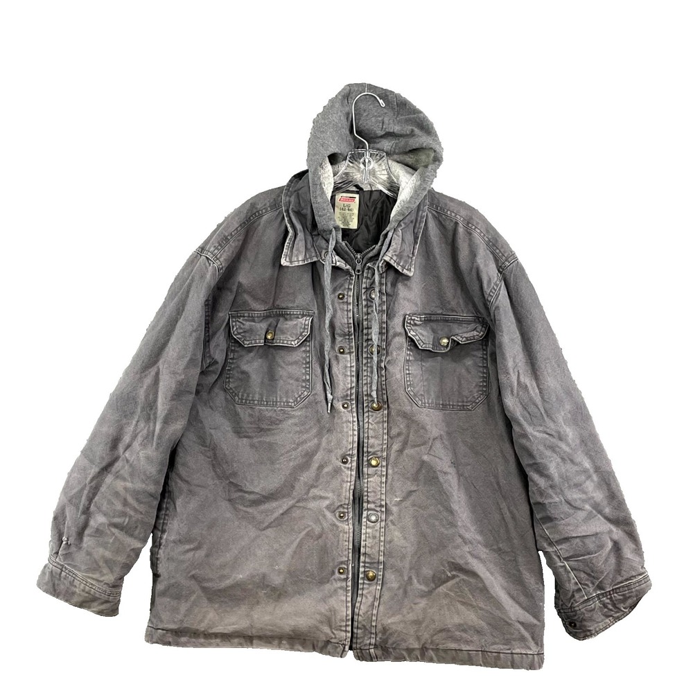 Genuine Dickies Workwear Jacket Mens Large (42-44) Hooded Outdoor Grunge Utility